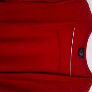 Red long jacket